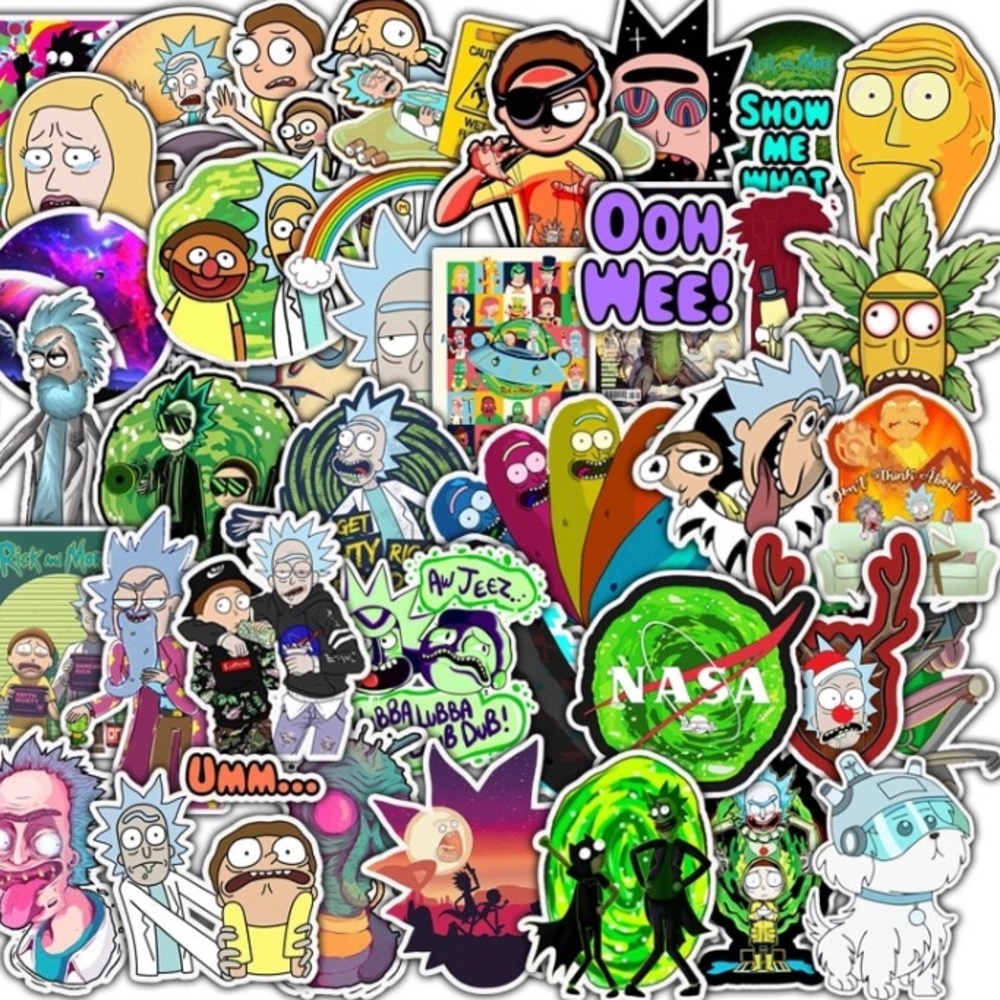 50 pc. Rick and Morty Stickers